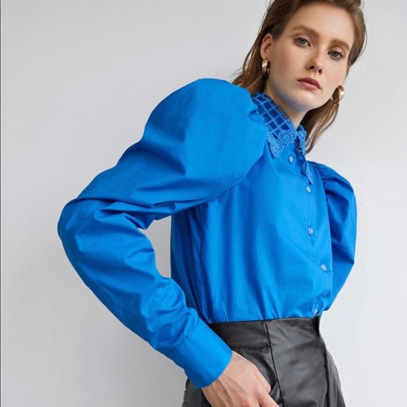 ZARA puff sleeve blouse - Picture 5 of 9